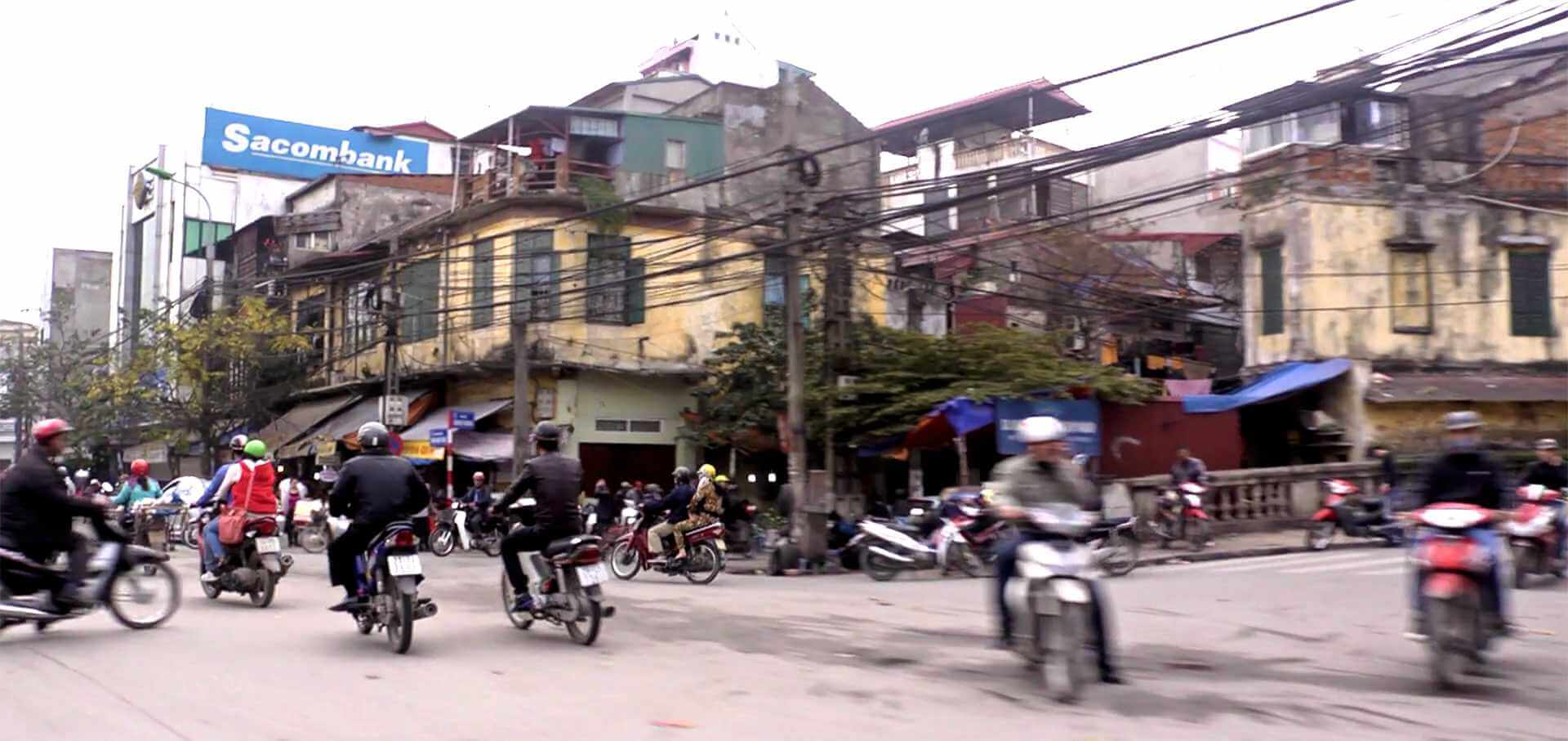 A Hanoi traffic intersection