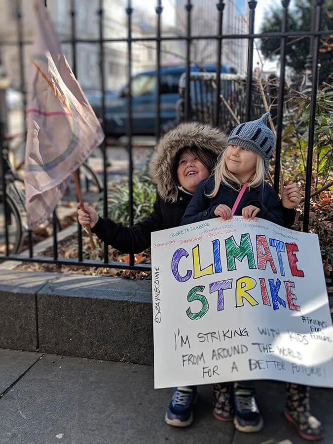 Zayne and Orion Cowie, Fridays for Future